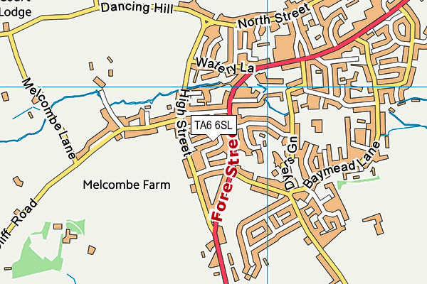 TA6 6SL map - OS VectorMap District (Ordnance Survey)