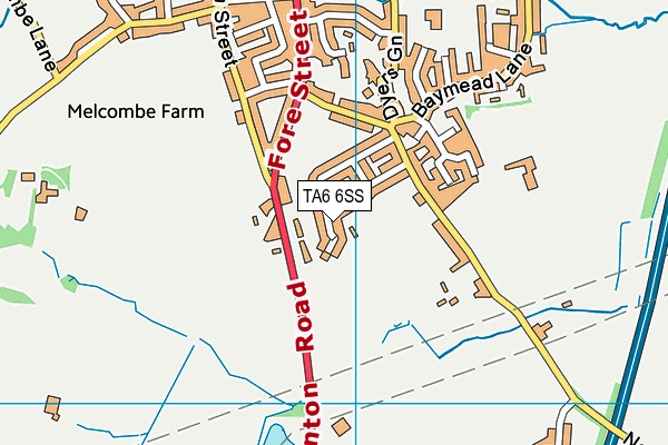 TA6 6SS map - OS VectorMap District (Ordnance Survey)