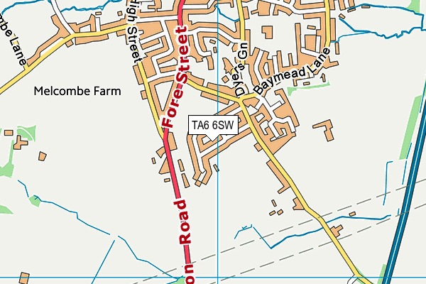 TA6 6SW map - OS VectorMap District (Ordnance Survey)