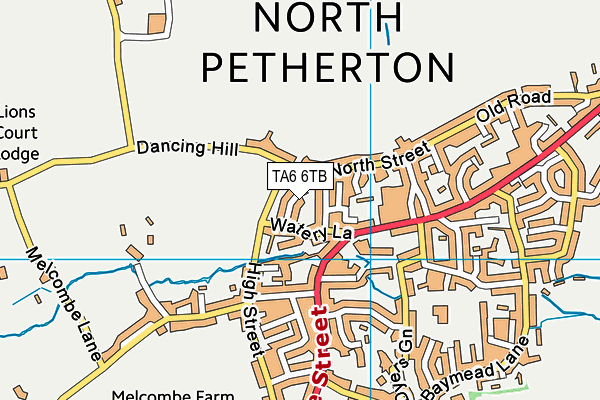 TA6 6TB map - OS VectorMap District (Ordnance Survey)