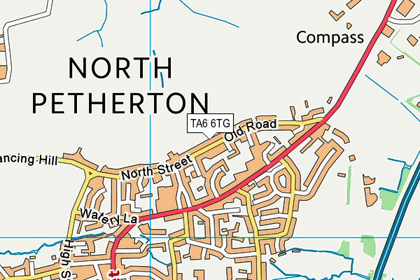 TA6 6TG map - OS VectorMap District (Ordnance Survey)