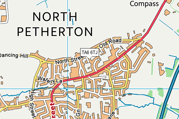 TA6 6TJ map - OS VectorMap District (Ordnance Survey)