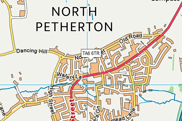 TA6 6TR map - OS VectorMap District (Ordnance Survey)