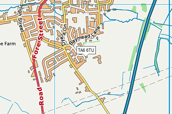 TA6 6TU map - OS VectorMap District (Ordnance Survey)