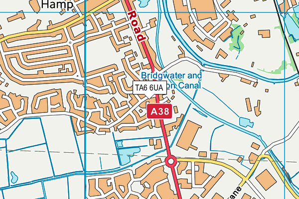 TA6 6UA map - OS VectorMap District (Ordnance Survey)