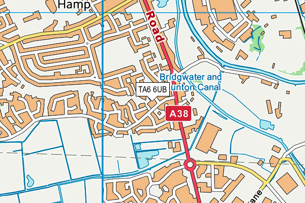 TA6 6UB map - OS VectorMap District (Ordnance Survey)