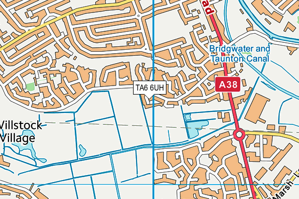 TA6 6UH map - OS VectorMap District (Ordnance Survey)