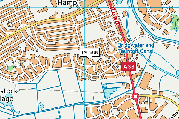 TA6 6UN map - OS VectorMap District (Ordnance Survey)
