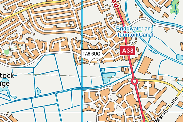 TA6 6UQ map - OS VectorMap District (Ordnance Survey)