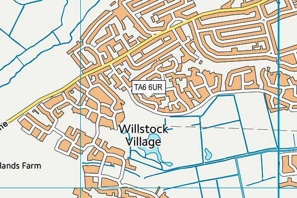 TA6 6UR map - OS VectorMap District (Ordnance Survey)