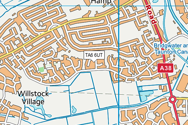 TA6 6UT map - OS VectorMap District (Ordnance Survey)