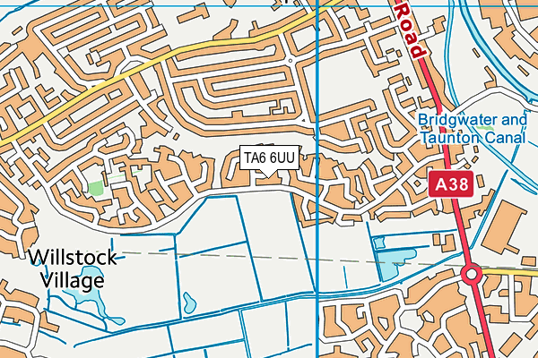 TA6 6UU map - OS VectorMap District (Ordnance Survey)