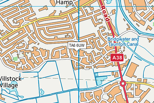 TA6 6UW map - OS VectorMap District (Ordnance Survey)
