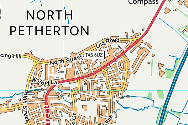 TA6 6UZ map - OS VectorMap District (Ordnance Survey)