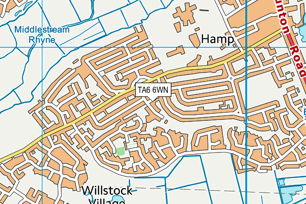 TA6 6WN map - OS VectorMap District (Ordnance Survey)