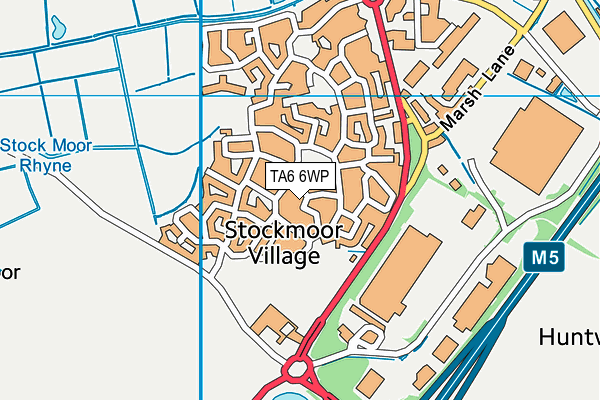 TA6 6WP map - OS VectorMap District (Ordnance Survey)