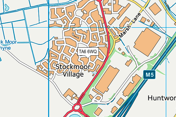 TA6 6WQ map - OS VectorMap District (Ordnance Survey)