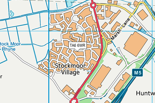 TA6 6WR map - OS VectorMap District (Ordnance Survey)