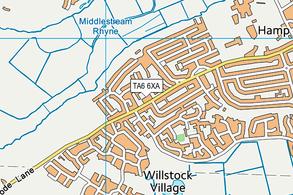 TA6 6XA map - OS VectorMap District (Ordnance Survey)