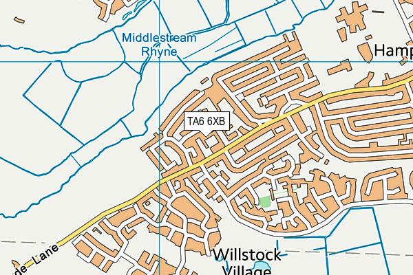 TA6 6XB map - OS VectorMap District (Ordnance Survey)