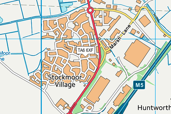 TA6 6XF map - OS VectorMap District (Ordnance Survey)