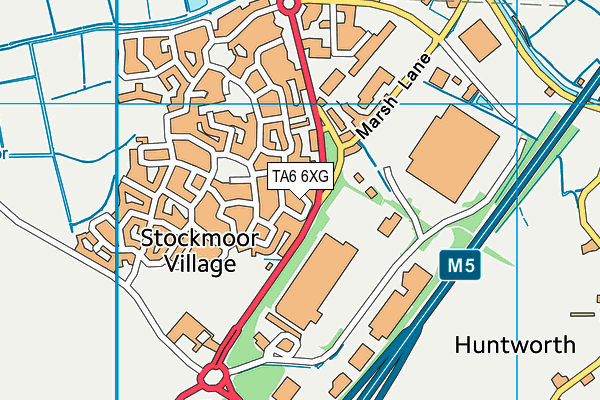 TA6 6XG map - OS VectorMap District (Ordnance Survey)