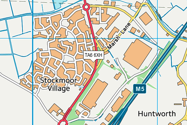 TA6 6XH map - OS VectorMap District (Ordnance Survey)