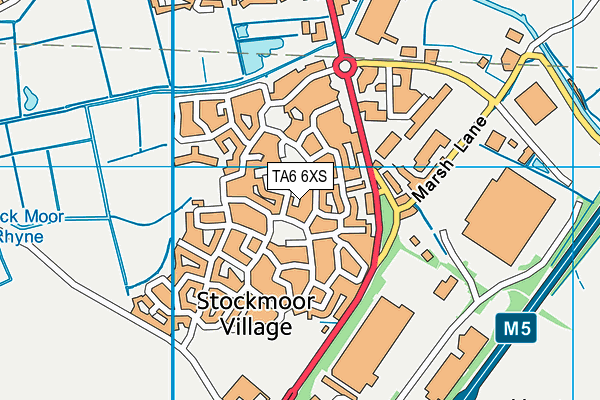 TA6 6XS map - OS VectorMap District (Ordnance Survey)