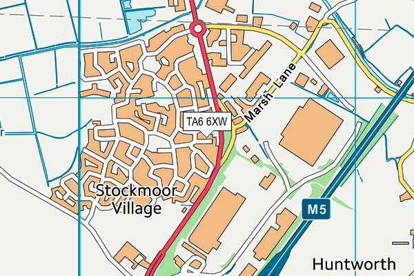 TA6 6XW map - OS VectorMap District (Ordnance Survey)