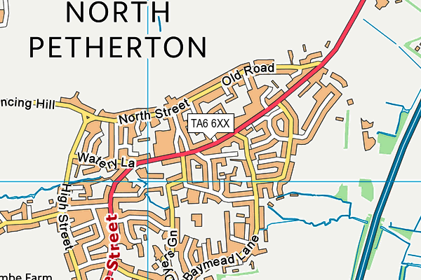 TA6 6XX map - OS VectorMap District (Ordnance Survey)