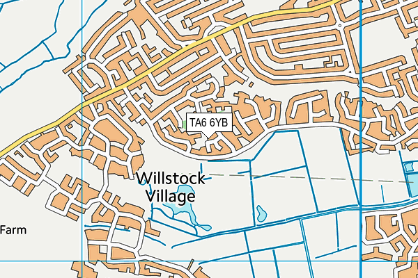 TA6 6YB map - OS VectorMap District (Ordnance Survey)