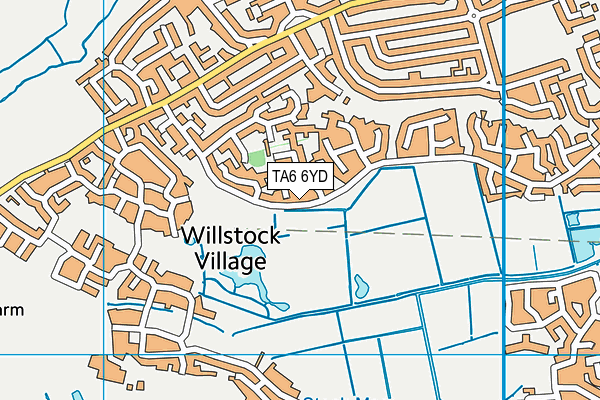 TA6 6YD map - OS VectorMap District (Ordnance Survey)