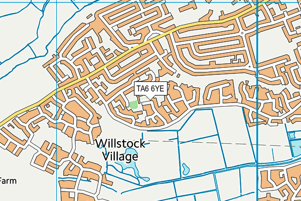 TA6 6YE map - OS VectorMap District (Ordnance Survey)