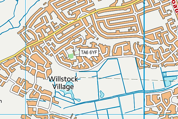 TA6 6YF map - OS VectorMap District (Ordnance Survey)