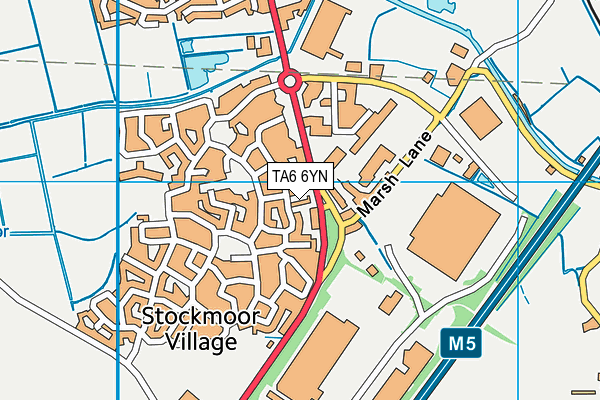 TA6 6YN map - OS VectorMap District (Ordnance Survey)