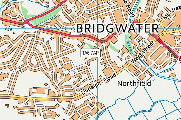 TA6 7AP map - OS VectorMap District (Ordnance Survey)