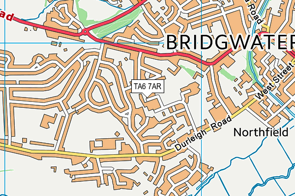 TA6 7AR map - OS VectorMap District (Ordnance Survey)