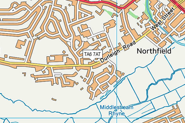 TA6 7AT map - OS VectorMap District (Ordnance Survey)