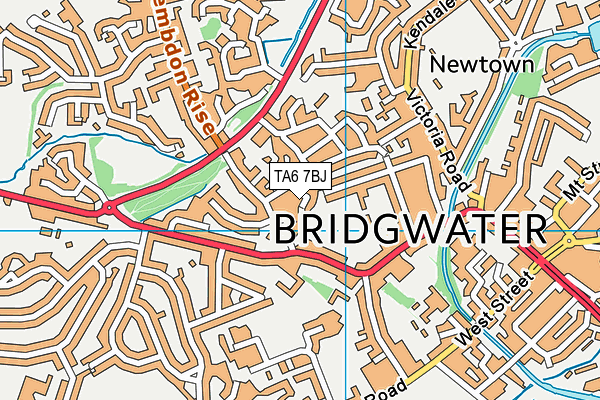 TA6 7BJ map - OS VectorMap District (Ordnance Survey)