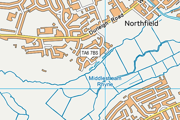 TA6 7BS map - OS VectorMap District (Ordnance Survey)