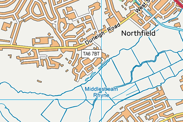 TA6 7BT map - OS VectorMap District (Ordnance Survey)