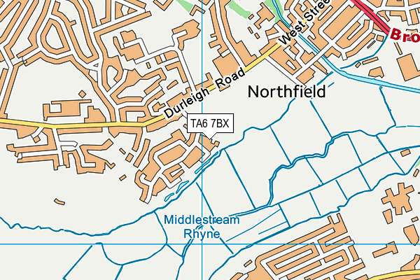 TA6 7BX map - OS VectorMap District (Ordnance Survey)