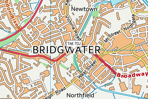 TA6 7DJ map - OS VectorMap District (Ordnance Survey)