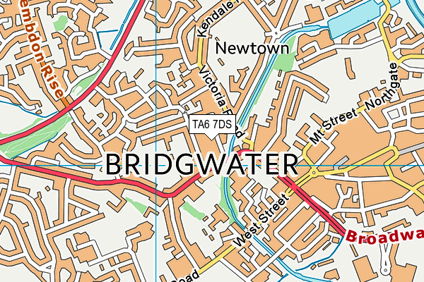 TA6 7DS map - OS VectorMap District (Ordnance Survey)