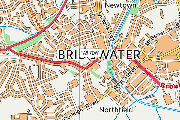 TA6 7DW map - OS VectorMap District (Ordnance Survey)