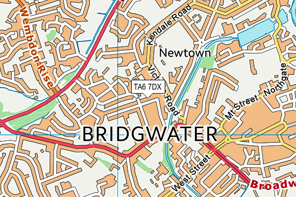 TA6 7DX map - OS VectorMap District (Ordnance Survey)