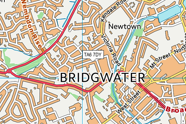 TA6 7DY map - OS VectorMap District (Ordnance Survey)