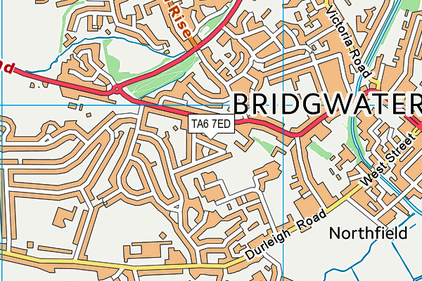 TA6 7ED map - OS VectorMap District (Ordnance Survey)