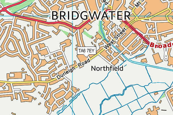 TA6 7EY map - OS VectorMap District (Ordnance Survey)