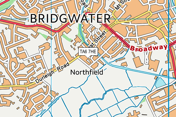 TA6 7HE map - OS VectorMap District (Ordnance Survey)